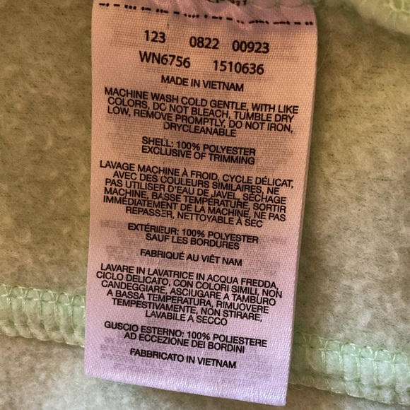 Columbia Fleece size 18-24 Months green Excellent condition pockets full zip - Picture 9 of 11